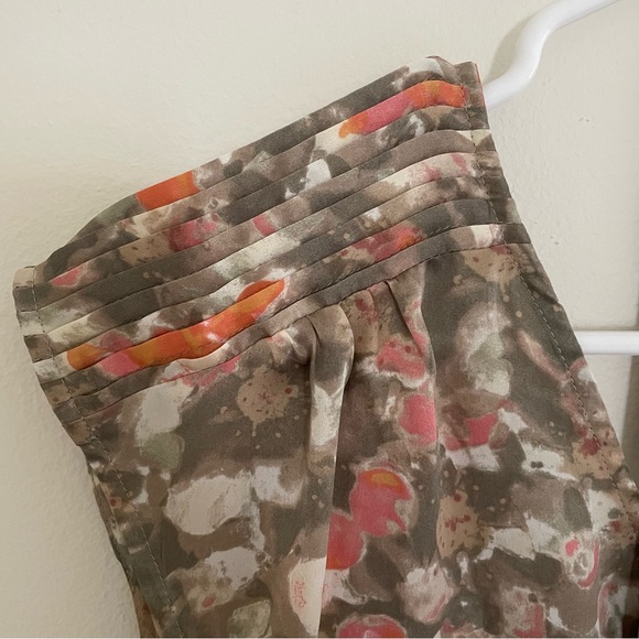 Banana Republic Silk Watercolor Floral Tie Waist Tunic - Picture 5 of 11